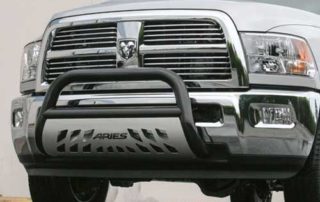 Jeep With Aries Header Bull Bars