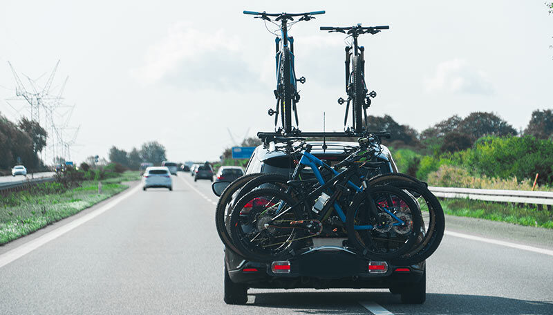 Hitch mounted bike racks