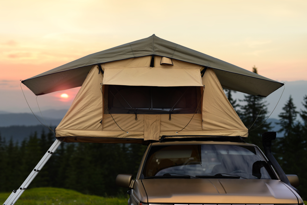 The type of roof rack you need for a rooftop tent