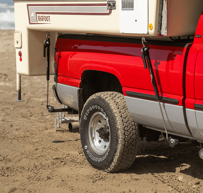 truck camper bigfoot detail